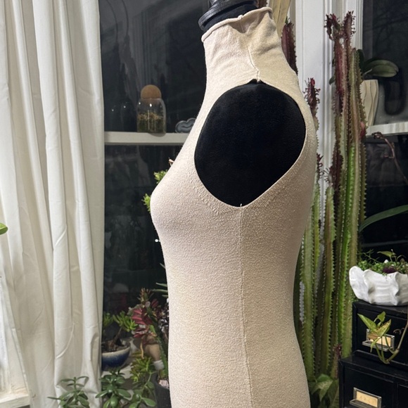 Zara Beige Sleeveless Maxi Dress - Picture 8 of 8